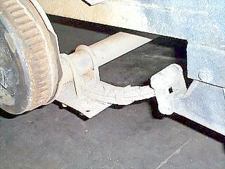Original axle and spring configuration