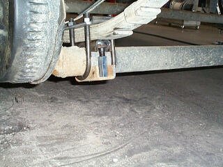 New axle kit assembled in place
